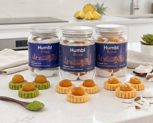 Humbl Bites pineapple arts in matcha, coconut and original classic version